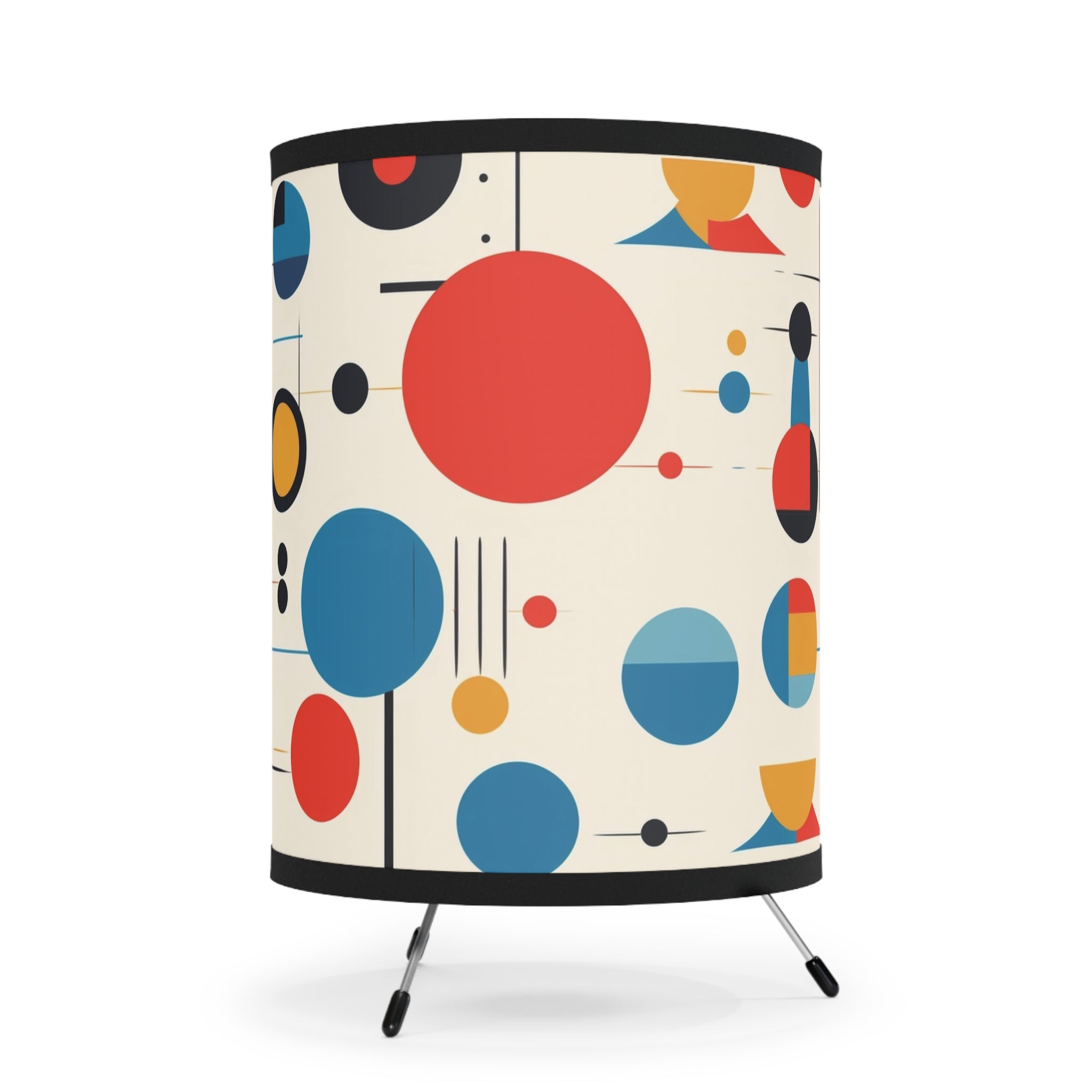 Mid Century Modern Geometric Bauhaus Designed Tripod Lamp - Mid Century Modern Gal