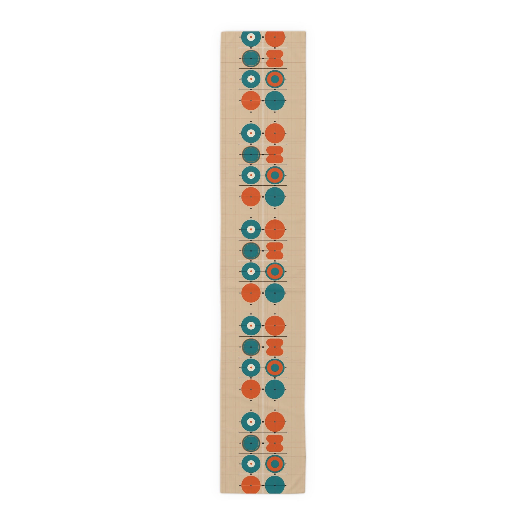 Mid Century Modern Minimalist Geometric Retro Table Runner - Mid Century Modern Gal
