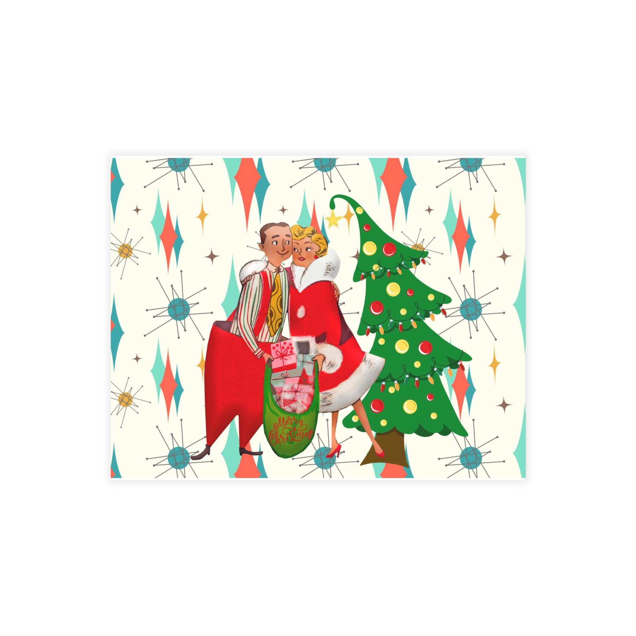 Mid Century Modern 50s Vintage Christmas Kitsch Postcard Bundles (envelopes included) - Mid Century Modern Gal