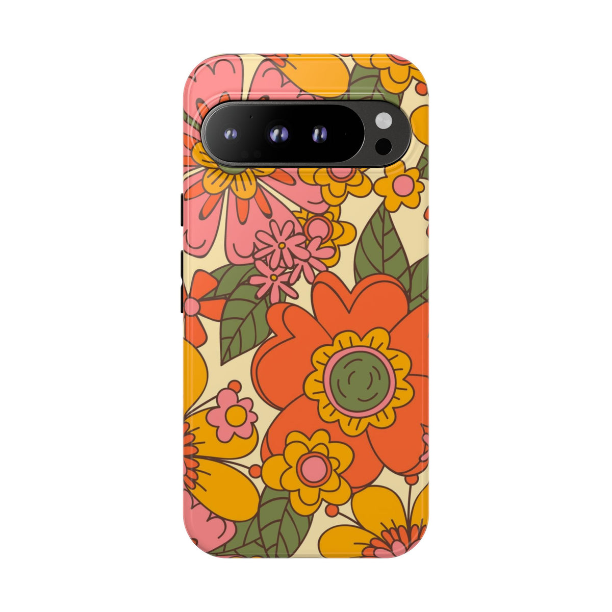 Groovy Retro Flower Power Vintage Inspired Pattern Smart Phones Tough Phone Cases
