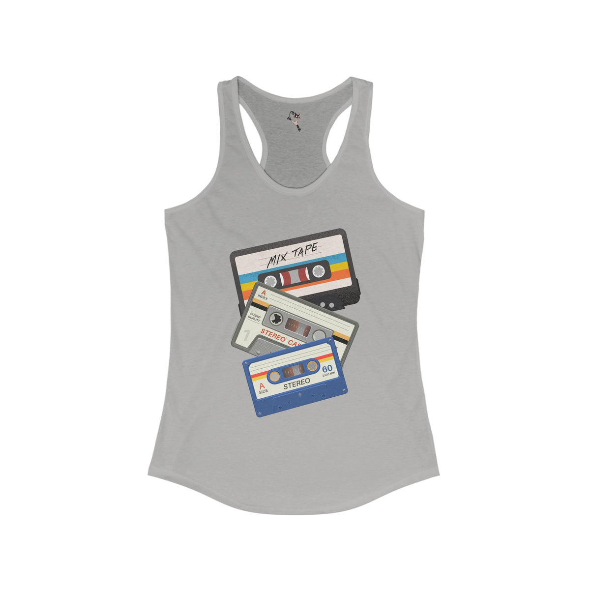 Retro Cassette Tape Women's Racerback Tank - Mid Century Modern Gal