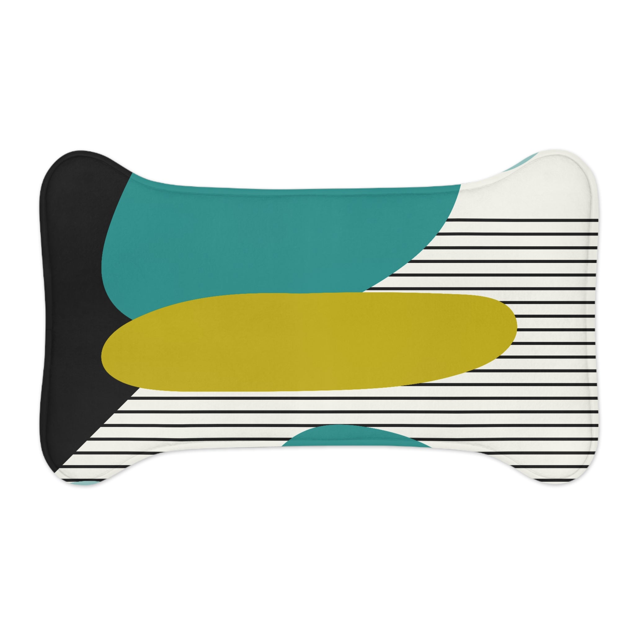 Mid Century Modern Geometric Pet Feeding Mats - Mid Century Modern Gal