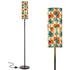 Mid Century Modern Groovy Mod, Orange Blue Teal Space Orbs Slim Tall Floor Lamp - Mid Century Modern Gal