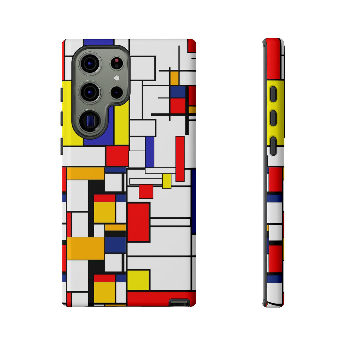 Retro Mod Mondrian, Mid Century Modern Style Tough Phone Case