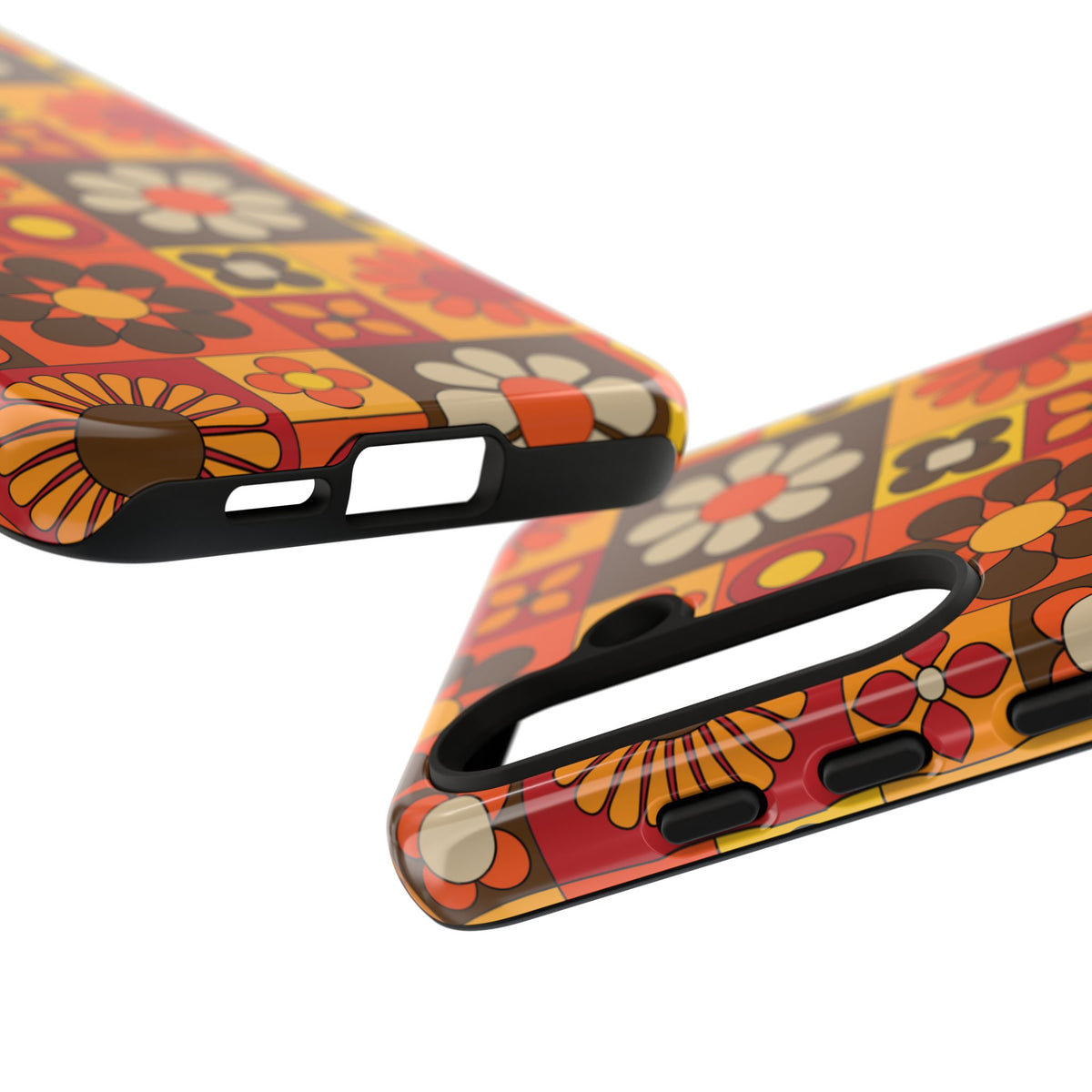 Retro 70s Mid Mod Floral Phone Case | Tough Cases for Flower Lovers