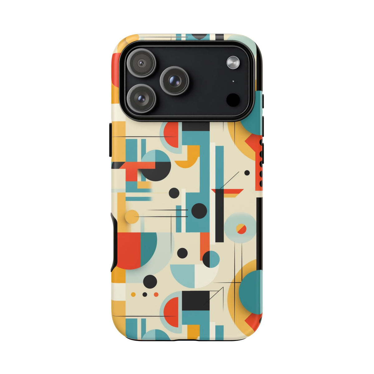 Bauhaus Designed Mid Mod Geometric Groovy Smart Phone, iPhone, Samsung, Pixel Compatible Tough Cases