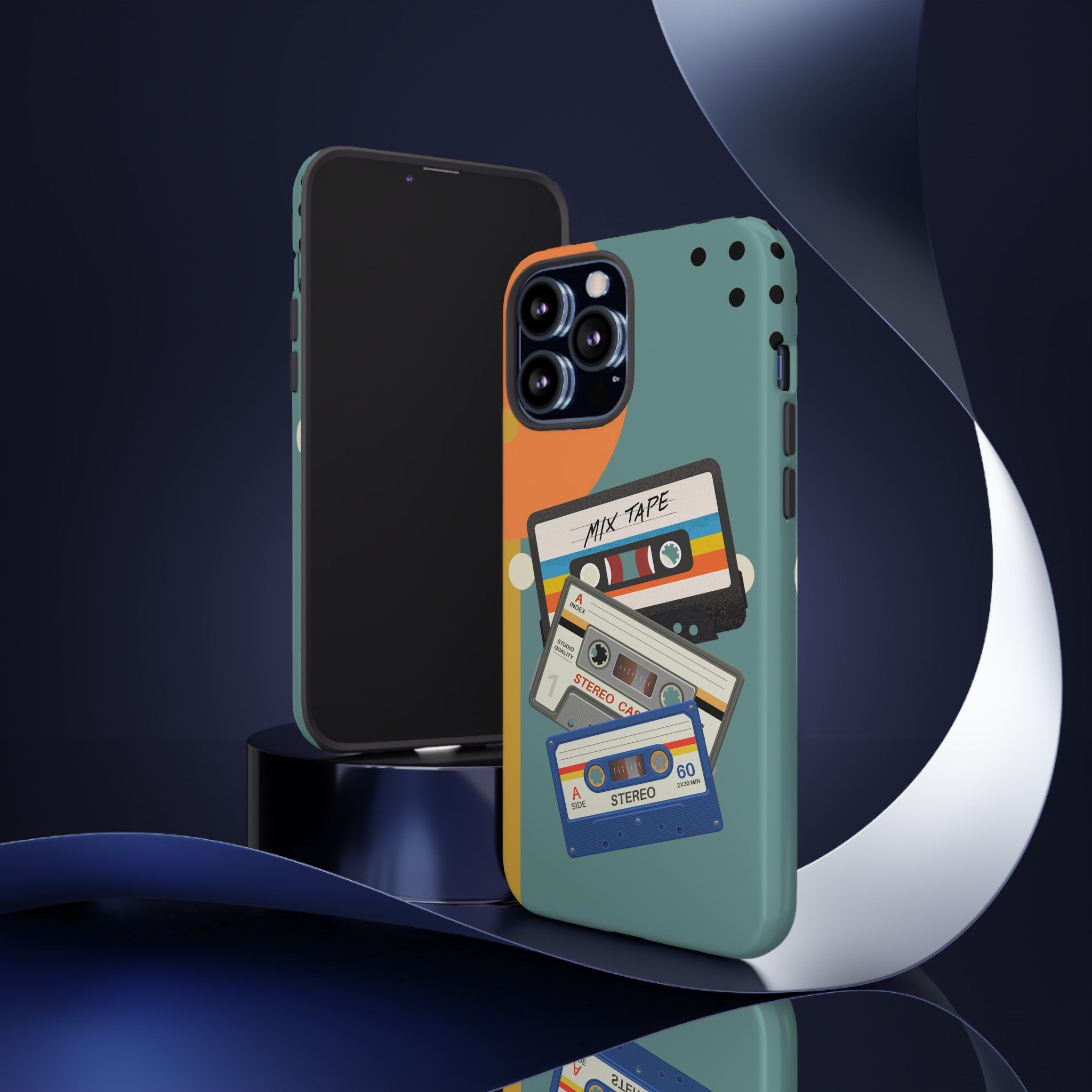 Gen X, Retro Cassettes Mid Mod Smart Phone Tough Cases - Mid Century Modern Gal