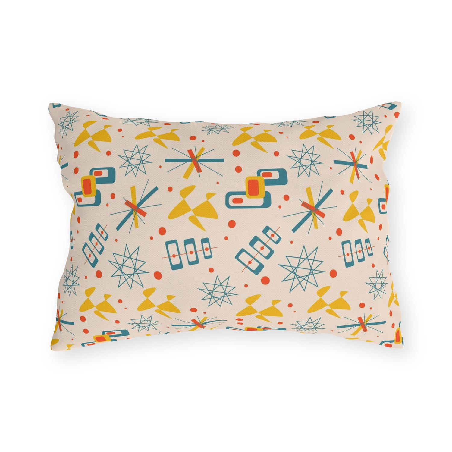 Mid Century Modern 50s Pattern, Mod Summer Outdoor Retro Pillows - Mid Century Modern Gal