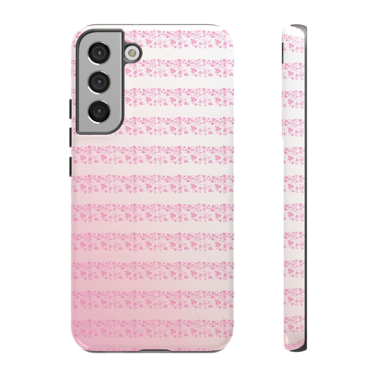 Pink Pyrex Gooseberry Striped Phone Case, Stylish Phone Cover, Tough Protective Case, Cute Cell Phone Case, Trending Gift for Her