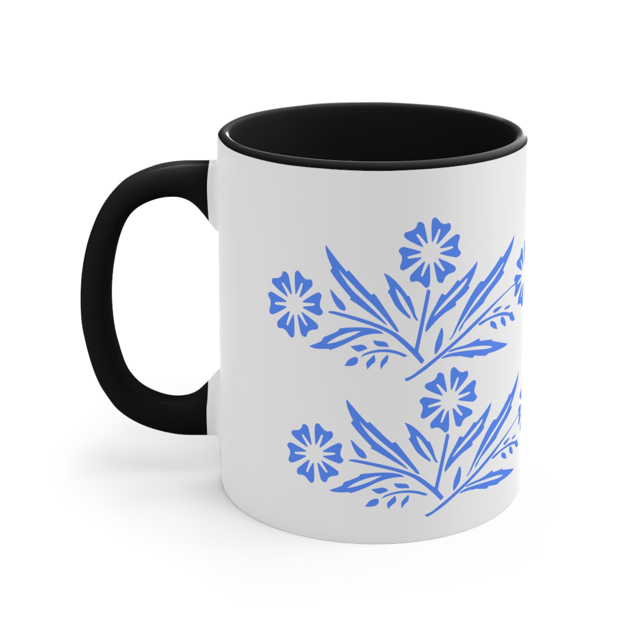 Blue Cornflower Corningware Pyrex Lover Accent Coffee Mug, 11oz - Mid Century Modern Gal