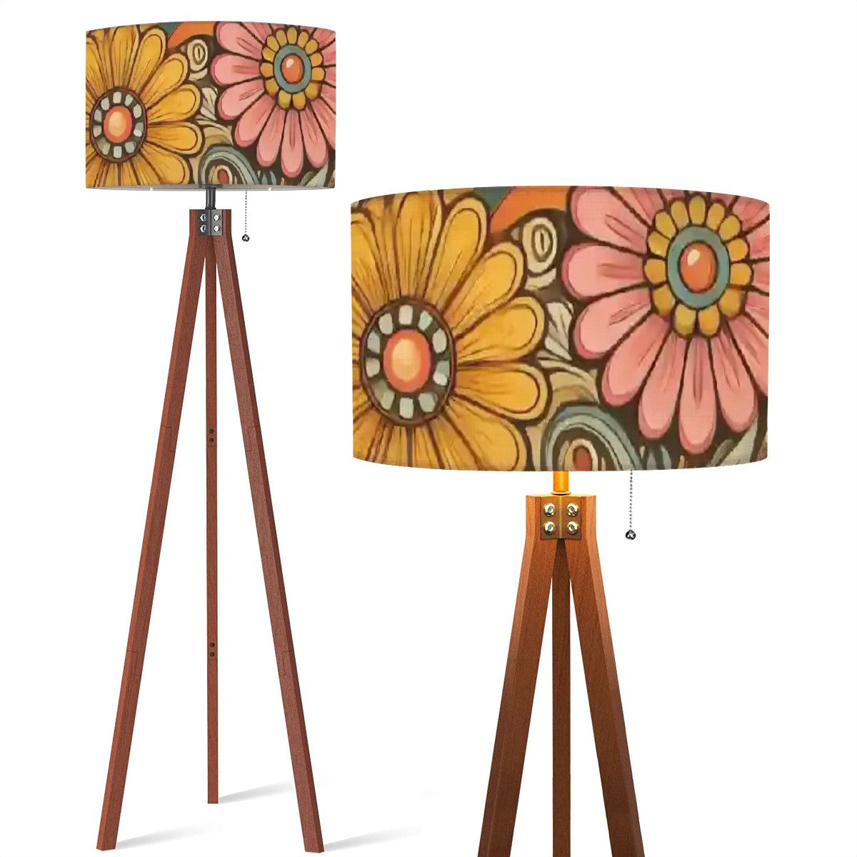 Vintage Floral Mid Century Modern Retro - Mid Century Modern Gal