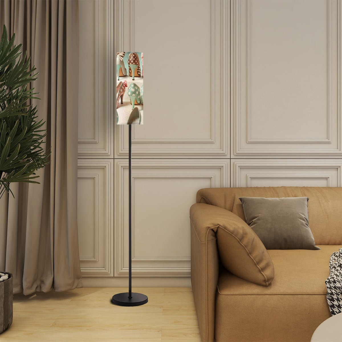 Shoe Lover Kitschy Mod Quirky Slim Floor Lamp - Mid Century Modern Gal
