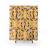 Atomic Cat Shower Curtain, Cat Mom Gifts, Black Cat Lover, Mid Century Modern Atomic Boomerangs, Mustard Yellow, MCM Bath Decor - Mid Century Modern Gal