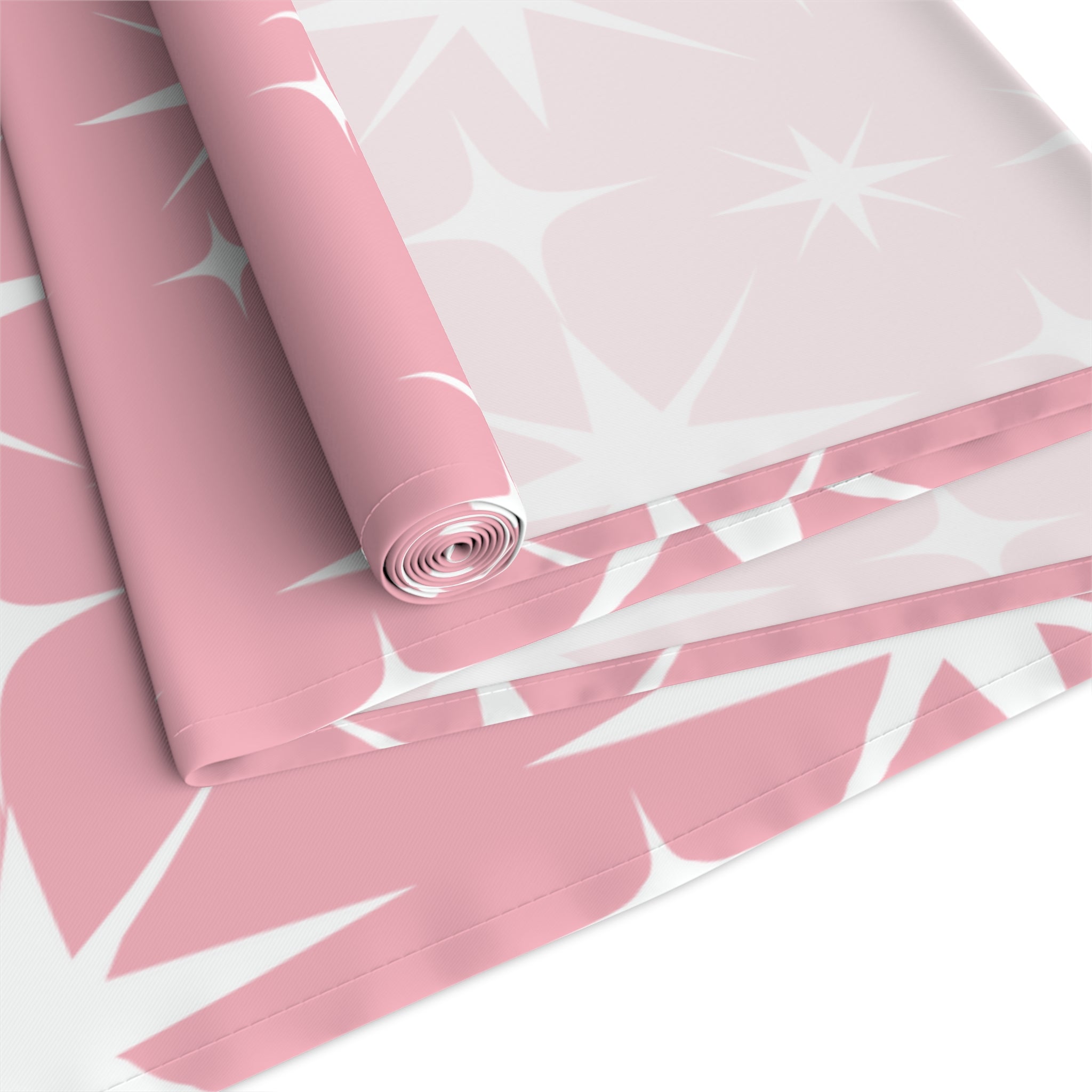 Atomic 50s Pink Starburst Mid Century Modern Table Runner - Mid Century Modern Gal