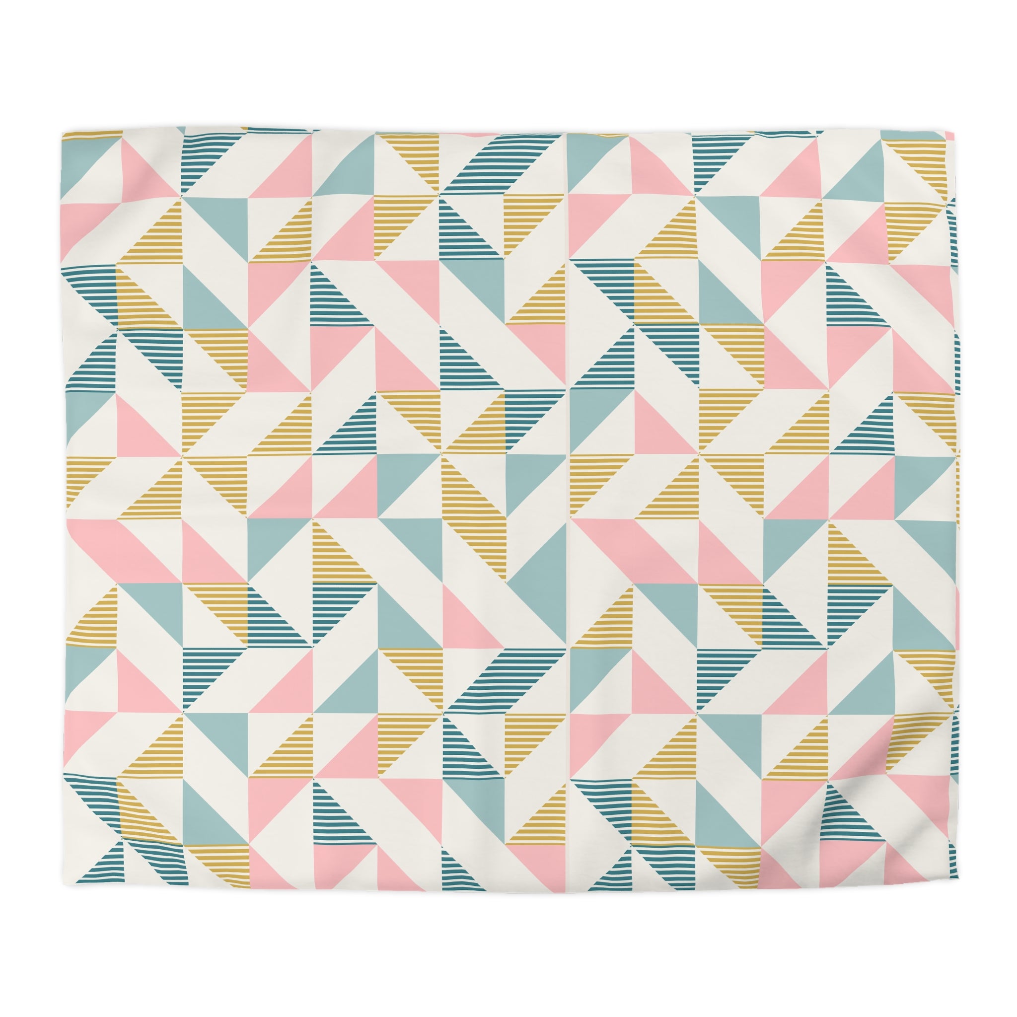 Mid Century Modern Geometric Retro Duvet Cover - Modern and Colorful Bedding - Mid Century Modern Gal