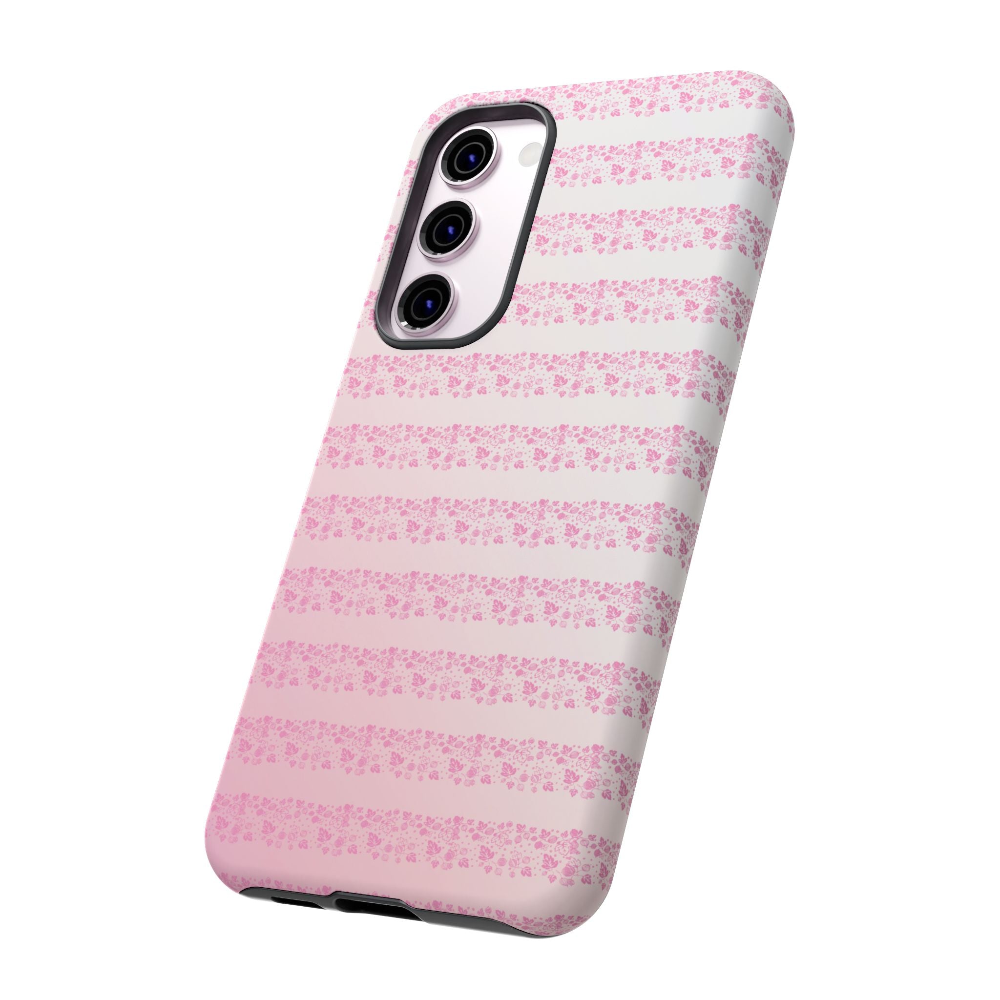 Pink Pyrex Gooseberry Striped Phone Case, Stylish Phone Cover, Tough Protective Case, Cute Cell Phone Case, Trending Gift for Her