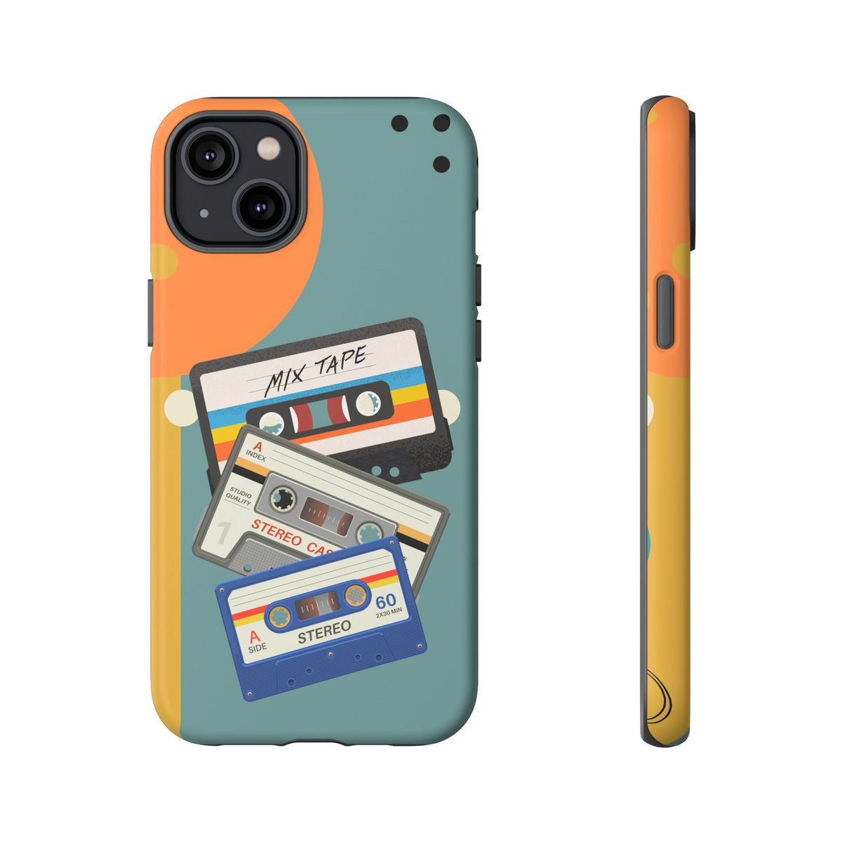 Gen X, Retro Cassettes Mid Mod Smart Phone Tough Cases - Mid Century Modern Gal