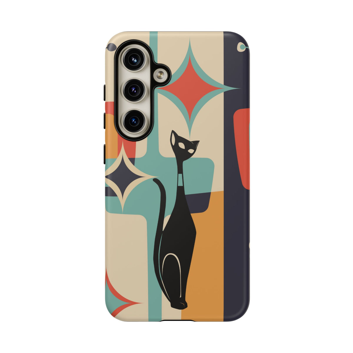 Atomic Cat, Sexton Cat, Mid Mod, Retro Geometric, Starburst Tough Phone Cases