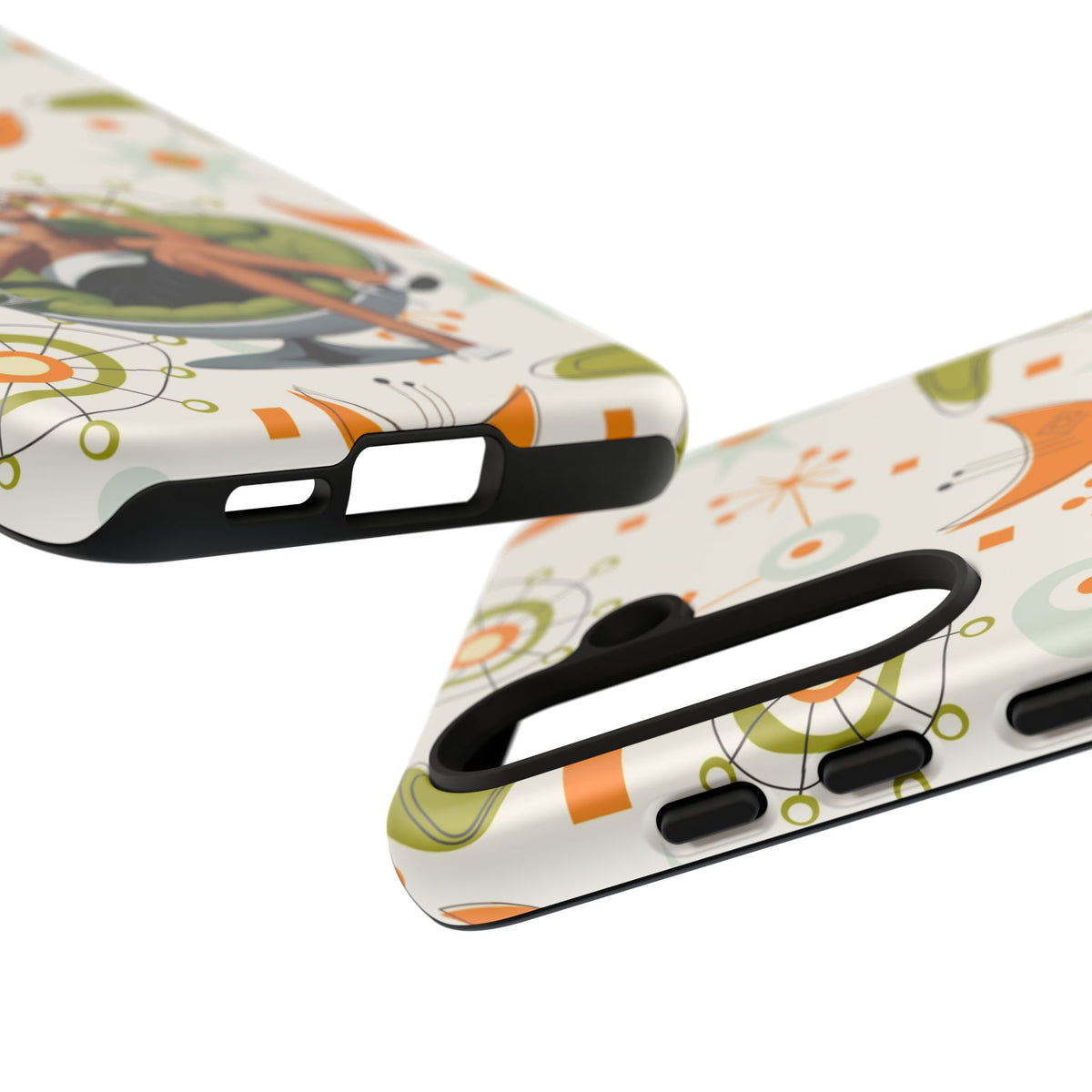 Mid Century Modern Atomic Starburst Mid Mod 60s Gal Retro Chic Tough Phone Case with Vintage Glamour Design