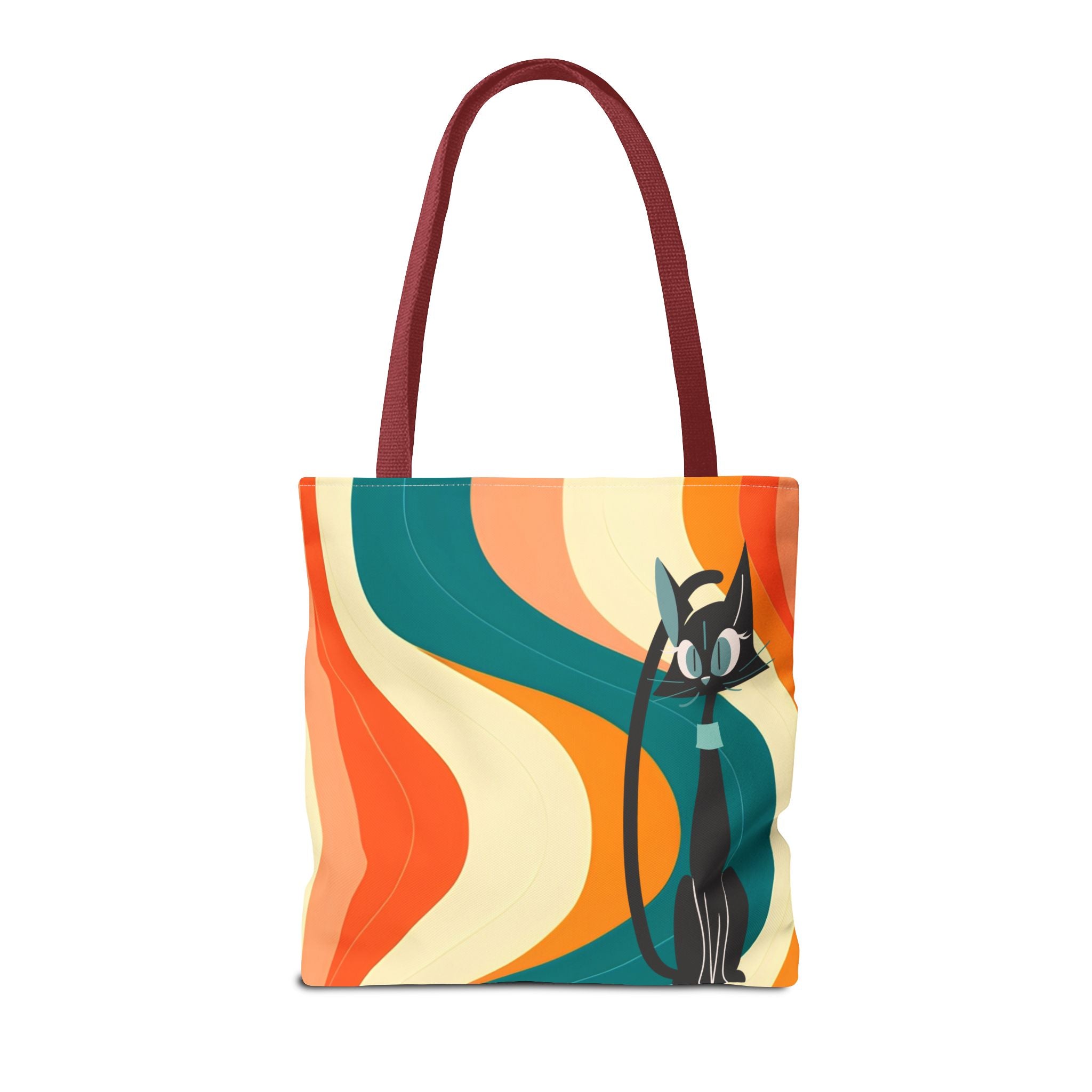 Atomic Cat Mid Mod Groovy Tote Bag - Mid Century Modern Gal