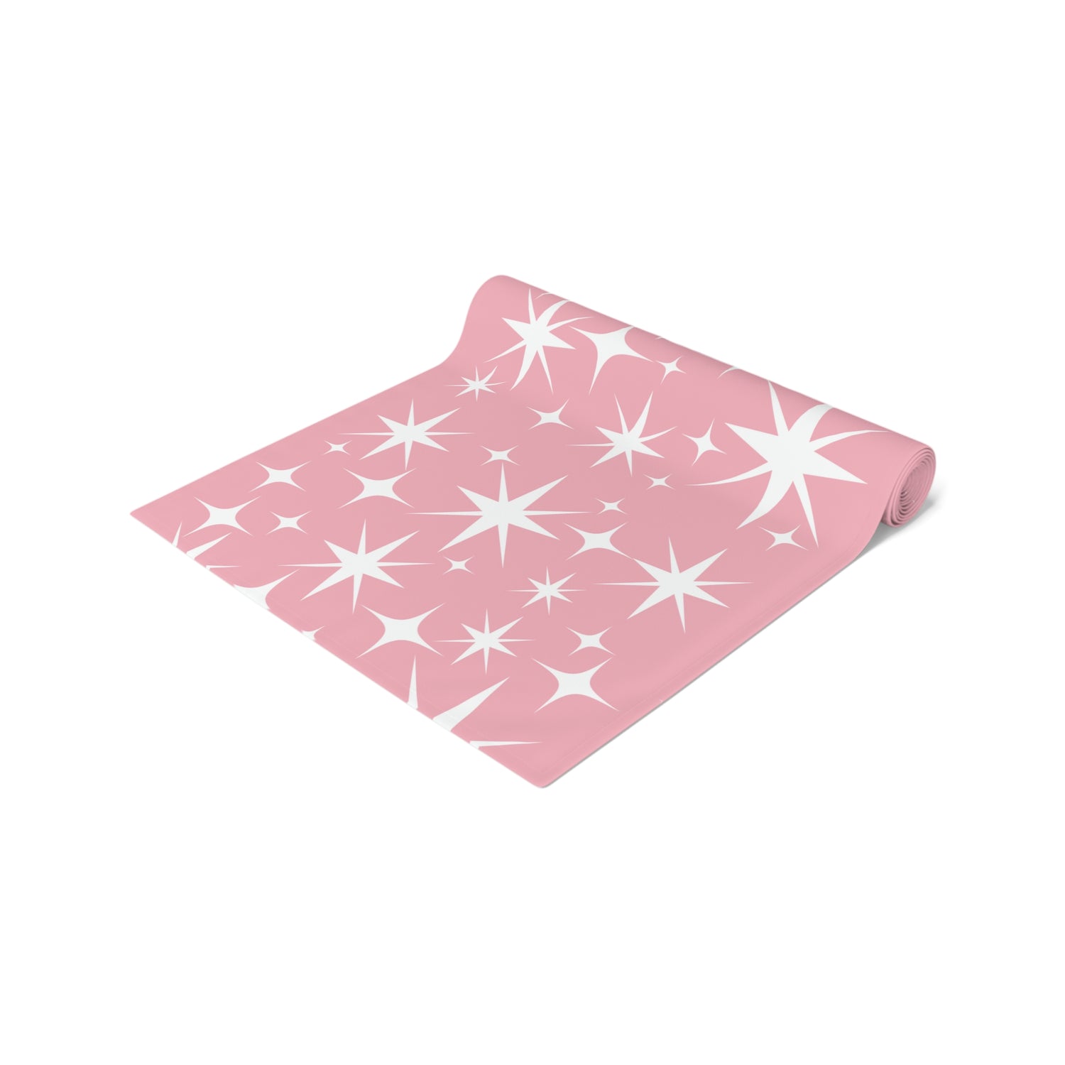 Atomic 50s Pink Starburst Mid Century Modern Table Runner - Mid Century Modern Gal