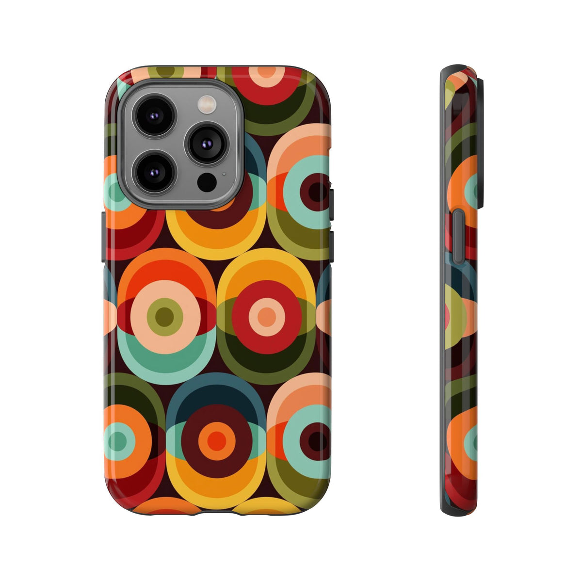 Retro Groovy Space Orb, Funky Fun Tough Phone Case