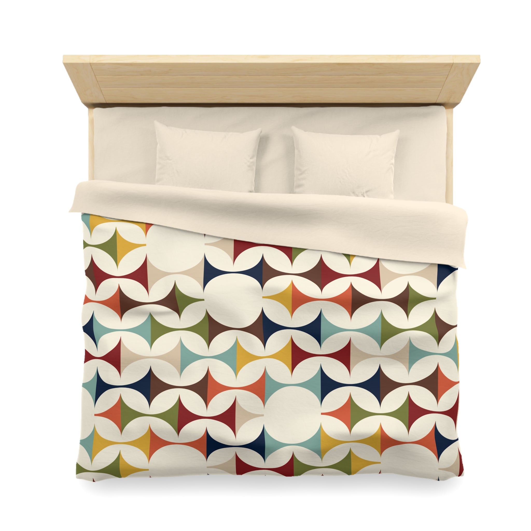 Scandinavian Modern Danish, Mid Century Modern Geometric Duvet Cover - Mid Century Modern Gal