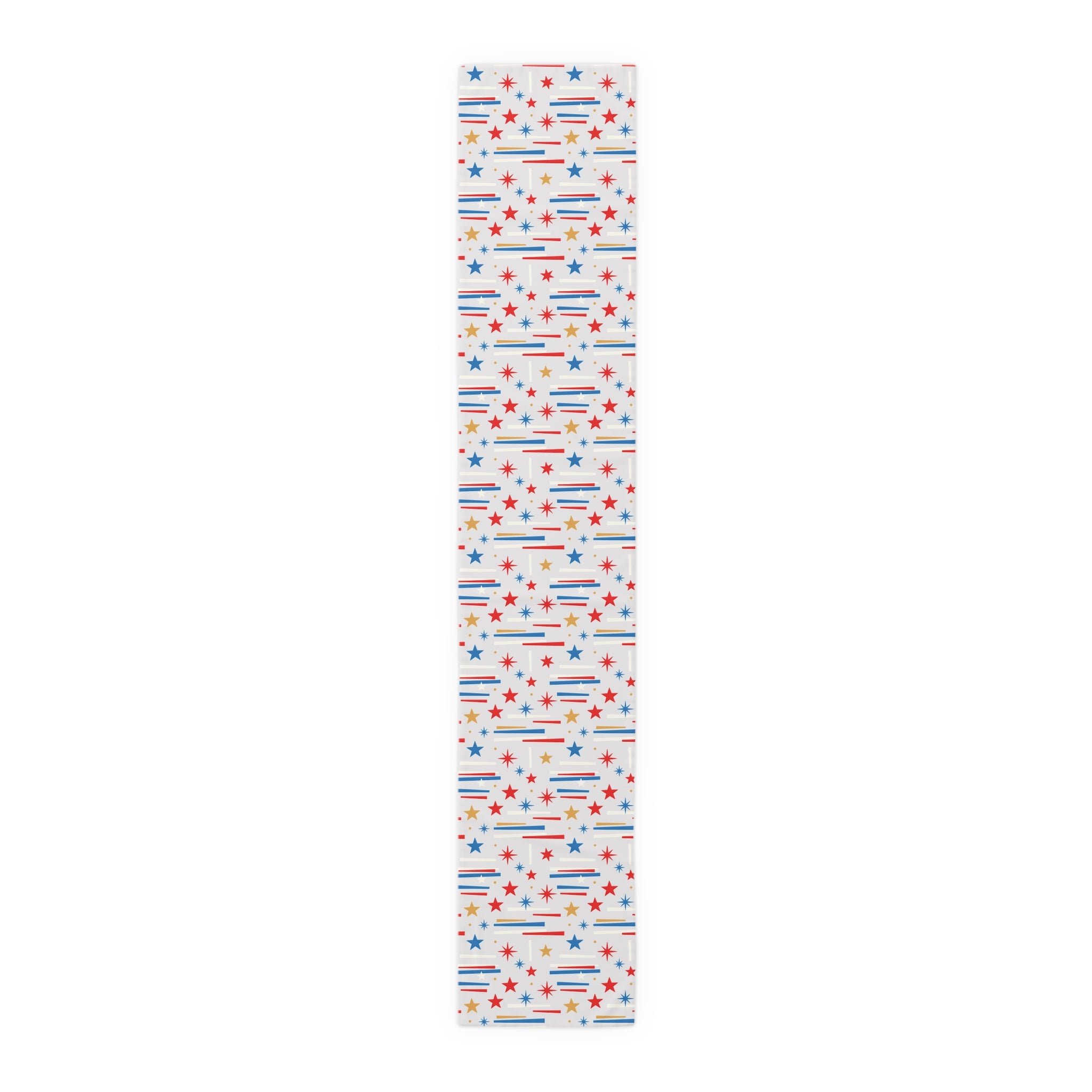 Mid Century Modern 4th of July Stars Holiday Table Runner - Mid Century Modern Gal