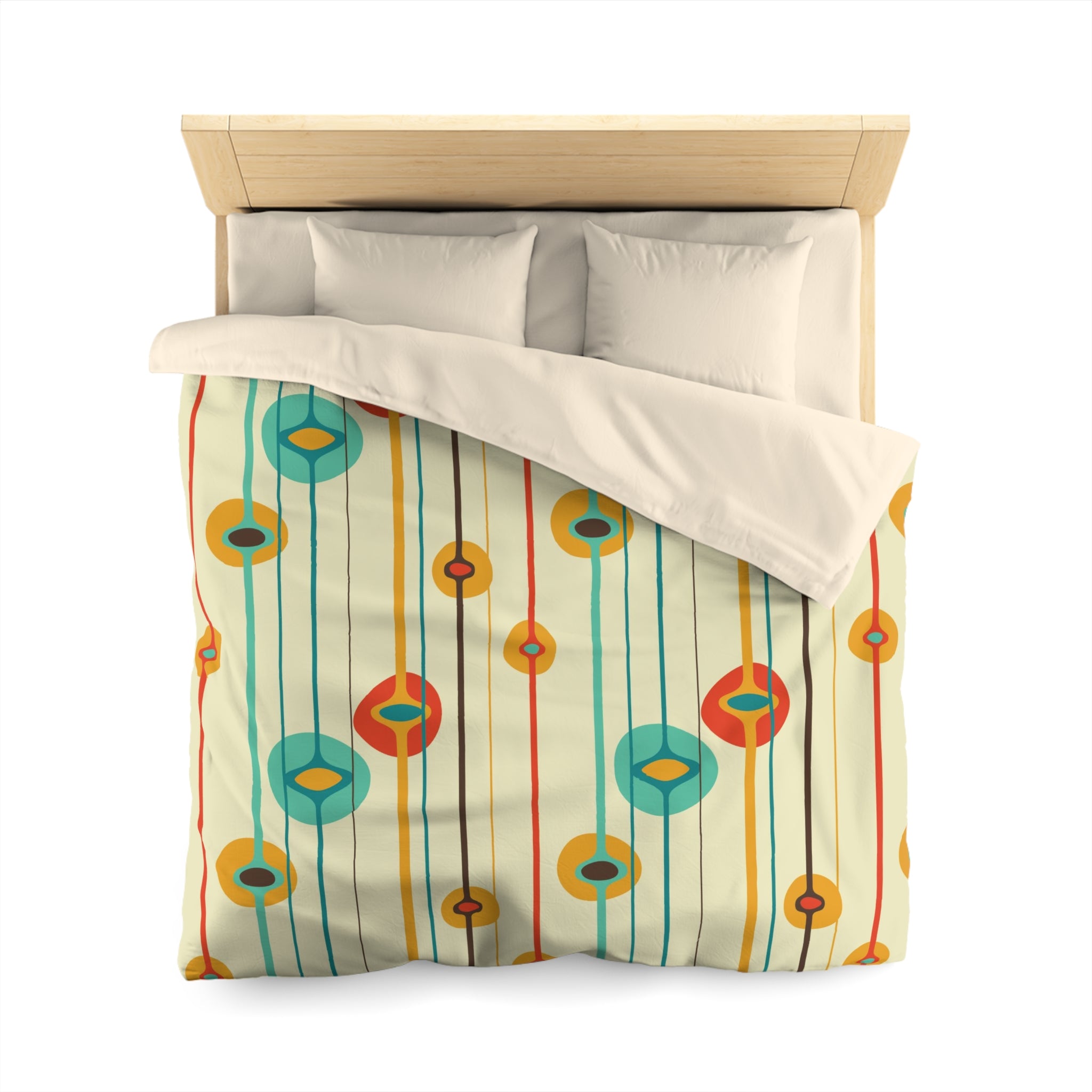 Mid Century Modern Googie Designed Atomic 50s Bedding Duvet Cover - Mid Century Modern Gal