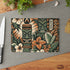 Tiki Idol, Polynesian Design, Green, Orange, Brown, Mid Century Modern Tiki Party Glass Cutting Board - Mid Century Modern Gal