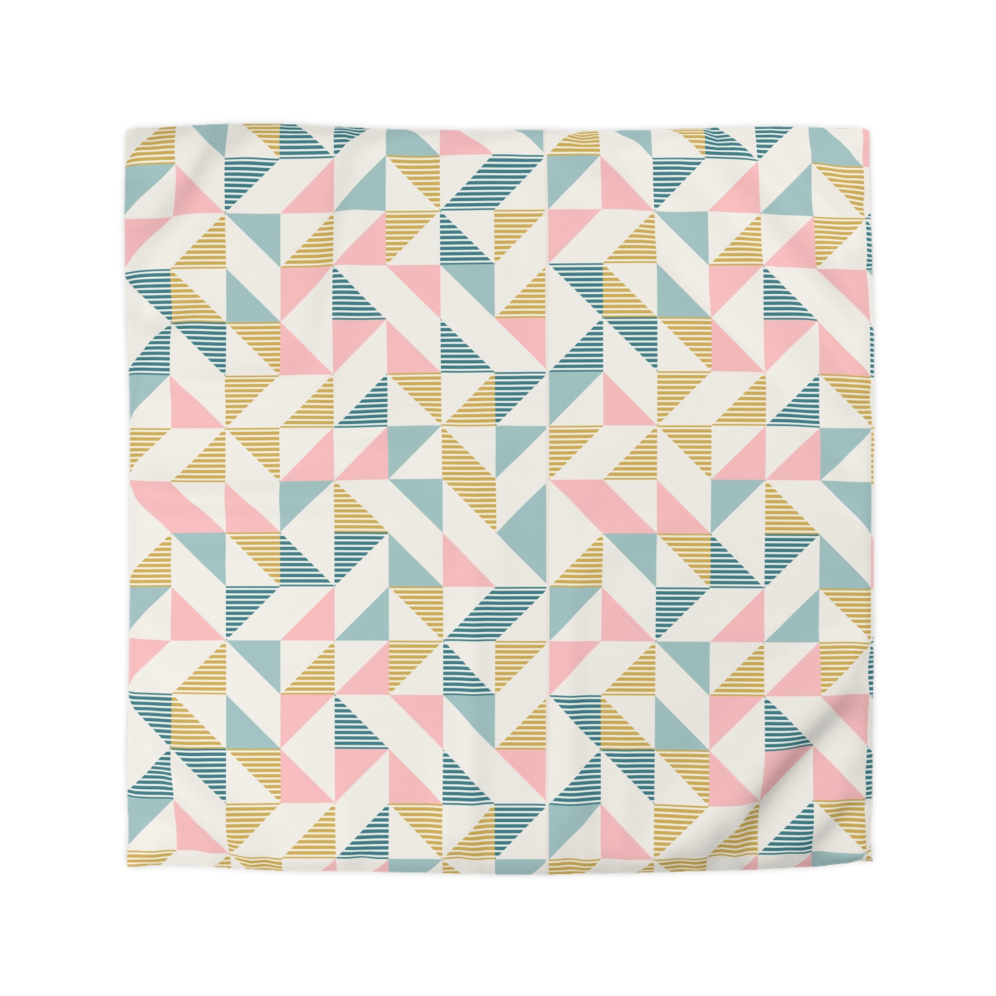 Mid Century Modern Geometric Retro Duvet Cover - Modern and Colorful Bedding - Mid Century Modern Gal