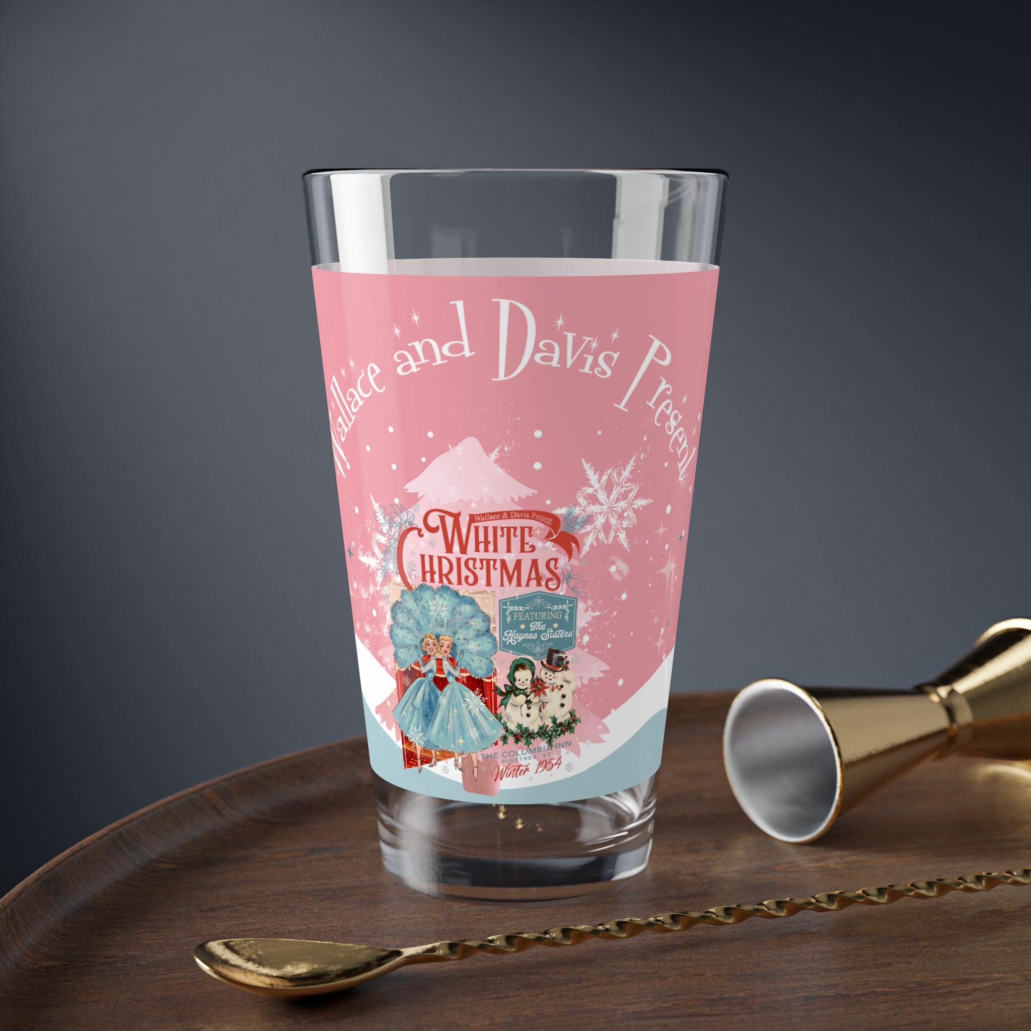 Sisters Sisters Wallace And Davis Festive Drinkware Christmas - Mid Century Modern Gal