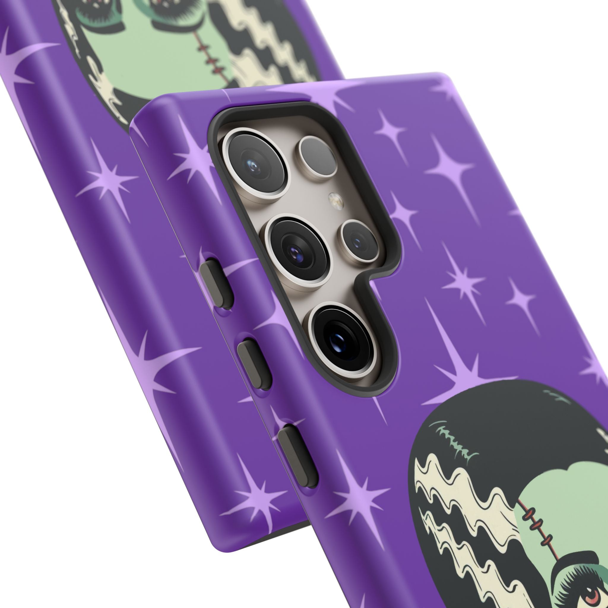 Bride of Frankenstein Retro Mid Mod Horror Buff Purple Halloween Tough Phone Case