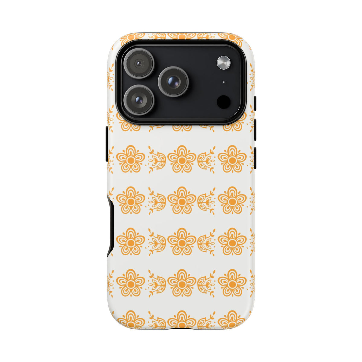 Pyrex Golden Butterfly Floral Phone Case, Tough Cases for Stylish Protection, Gift for Her, Durable, Trendy Floral Design, Cell Phone Cover