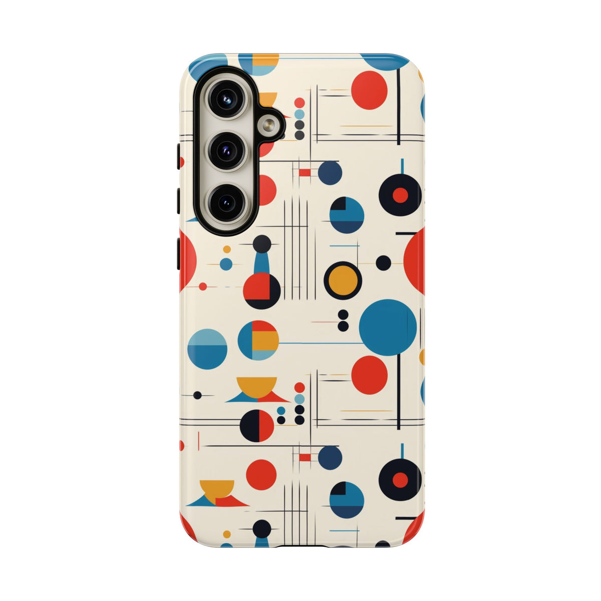 Mid Mod Bauhaus Designed iPhone, Samsung, Retro Phone Tough Cases - Mid Century Modern Gal
