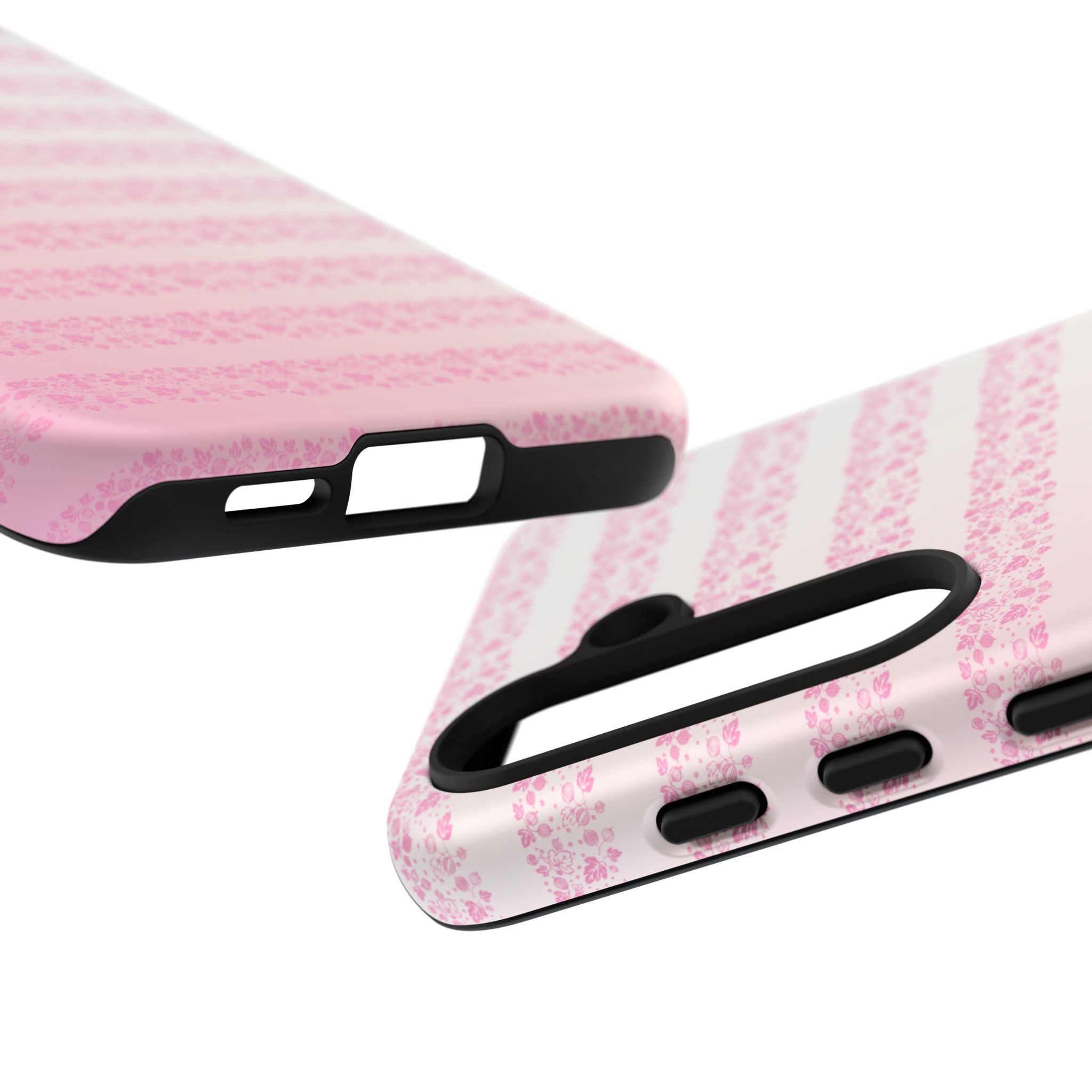 Pink Pyrex Gooseberry Striped Phone Case, Stylish Phone Cover, Tough Protective Case, Cute Cell Phone Case, Trending Gift for Her