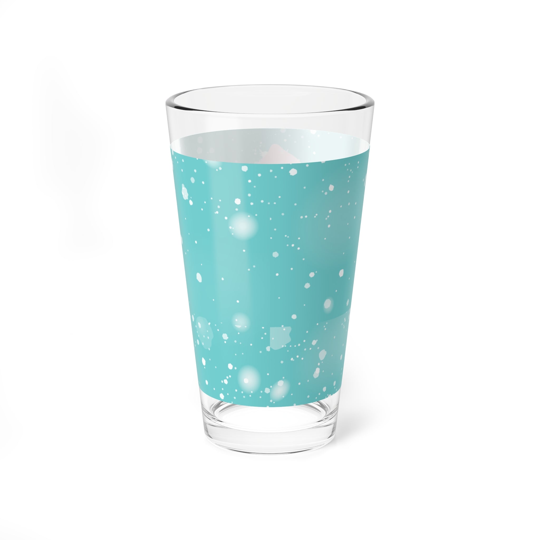 White Christmas Wallace And Davis Festive Mixing, Drinking Glass - 16oz &