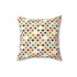 Scandinavian Modern Danish, Geometric Retro Mod Pillow Home Decor 16" × 16"