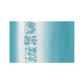 Pyrex Butterprint, Blue, Kitschy Mod 50s Soft Tea Towel Home Decor 16& Mid Century Modern Gal
