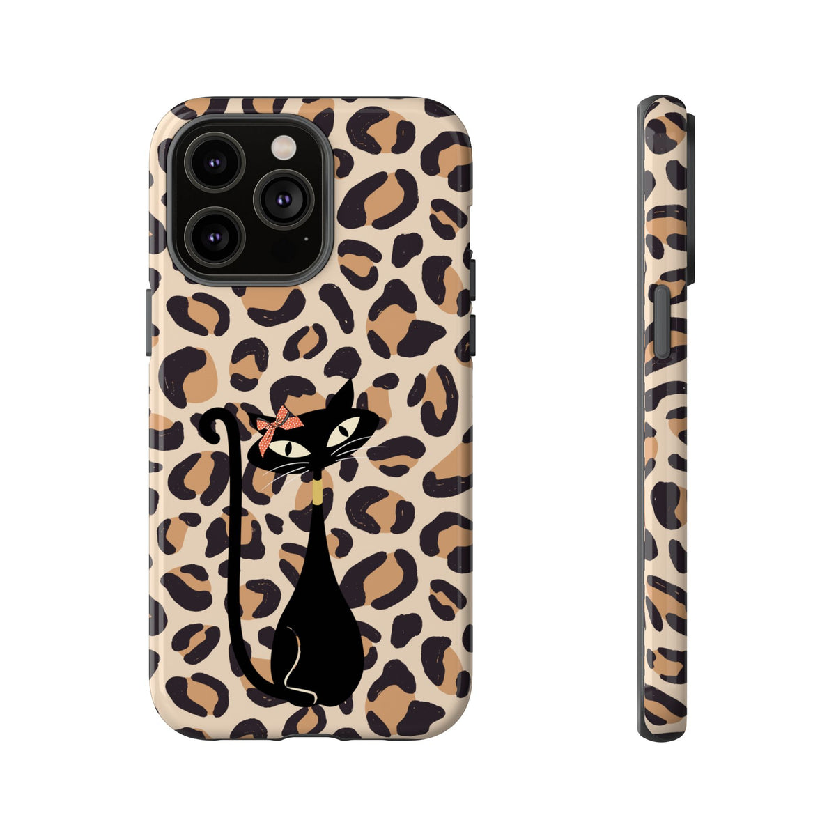 Mid Century Modern 50s Leopard Print, Atomic Cat, Mid Mod Tough Cases - Mid Century Modern Gal