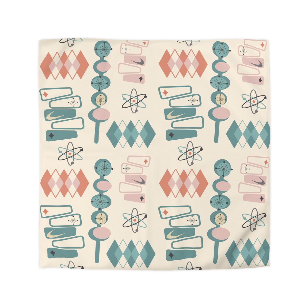 Mid Century Modern Googie Designs, Palm Springs Style, MCM Duvet Cover - Mid Century Modern Gal