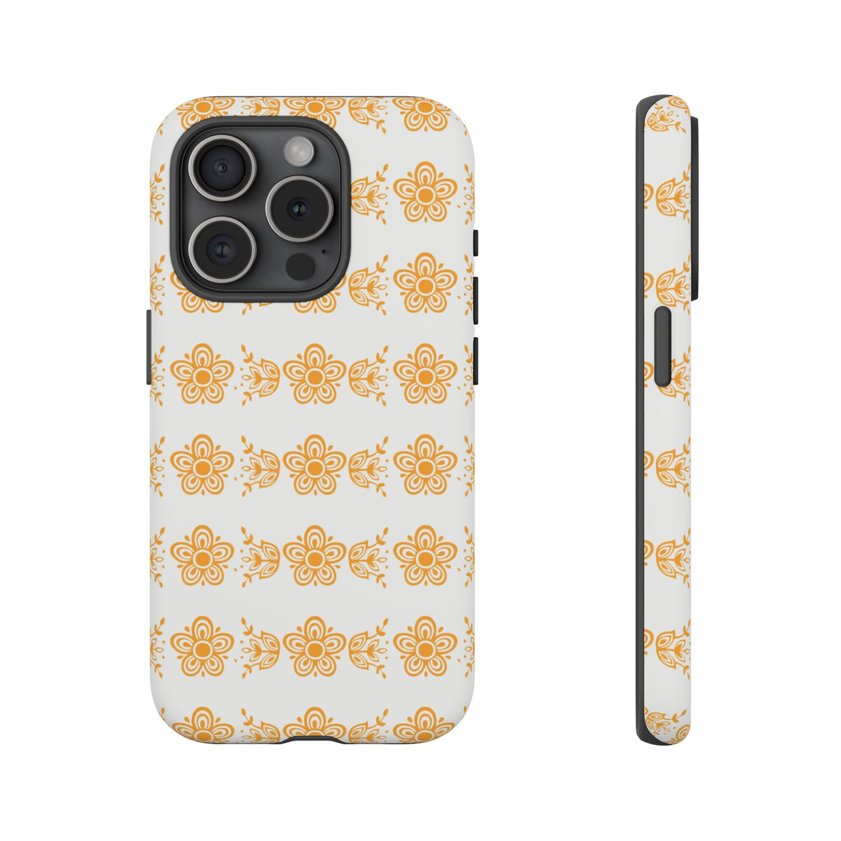 Pyrex Golden Butterfly Floral Phone Case, Tough Cases for Stylish Protection, Gift for Her, Durable, Trendy Floral Design, Cell Phone Cover - Mid Century Modern Gal