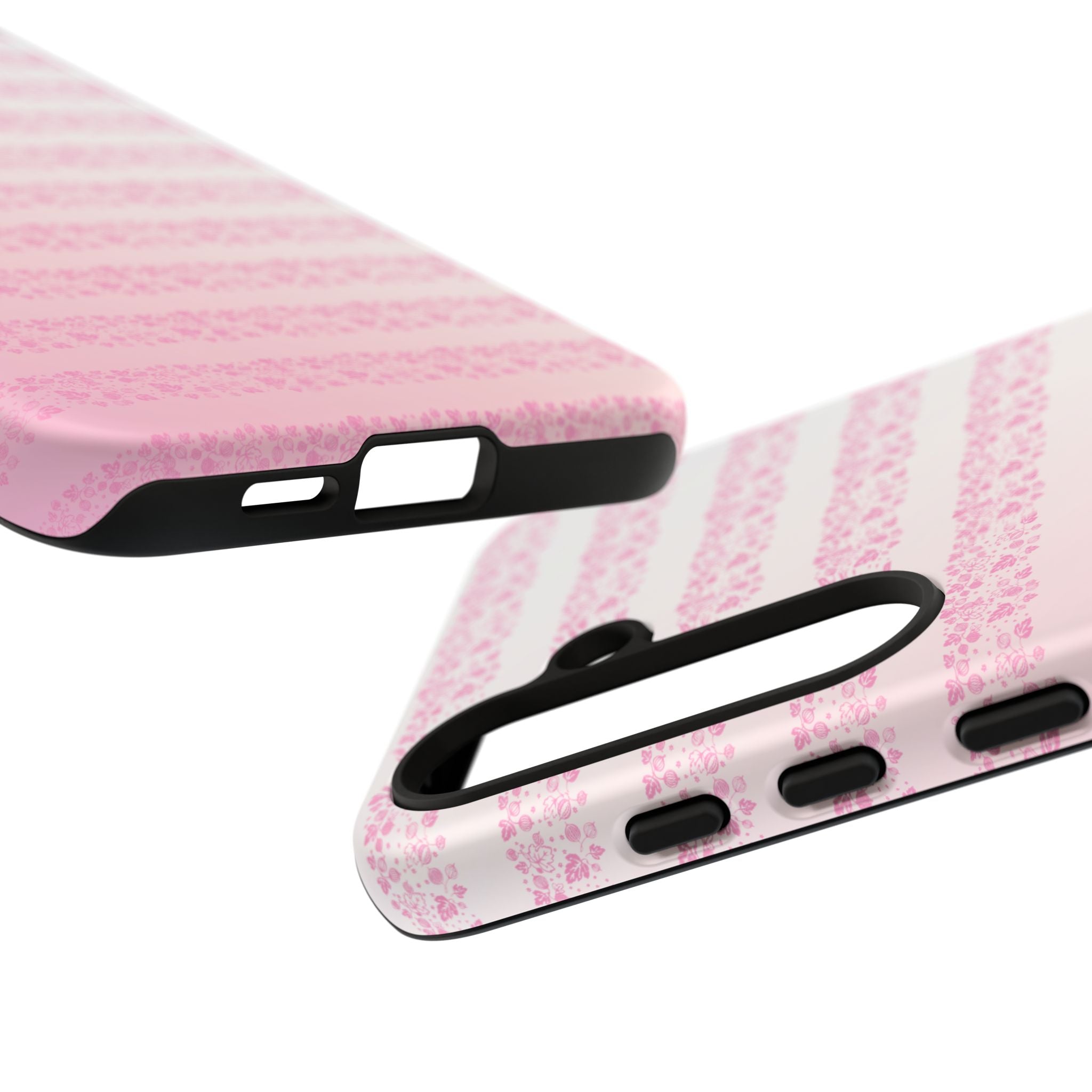 Pink Pyrex Gooseberry Striped Phone Case, Stylish Phone Cover, Tough Protective Case, Cute Cell Phone Case, Trending Gift for Her