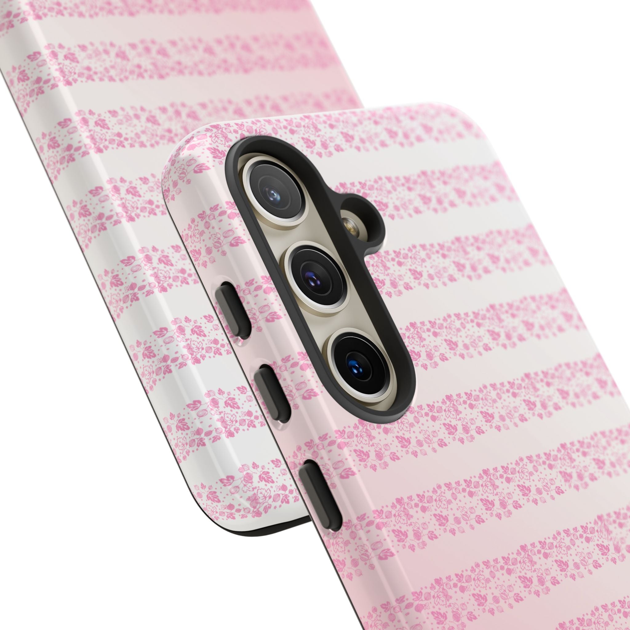 Pink Pyrex Gooseberry Striped Phone Case, Stylish Phone Cover, Tough Protective Case, Cute Cell Phone Case, Trending Gift for Her