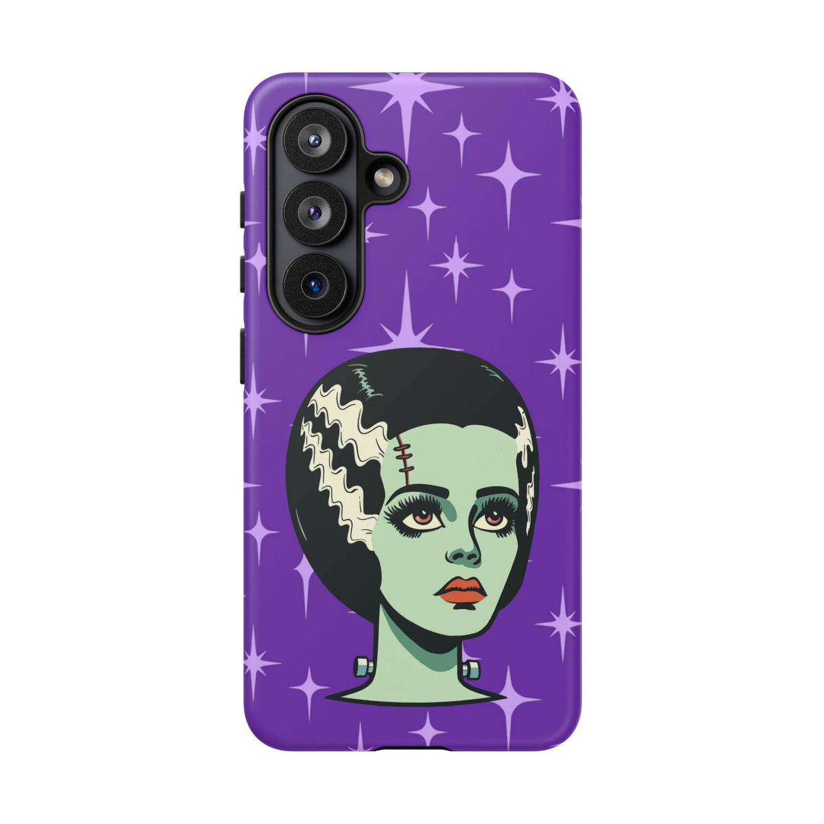Bride of Frankenstein Retro Mid Mod Horror Buff Purple Halloween Tough Phone Case