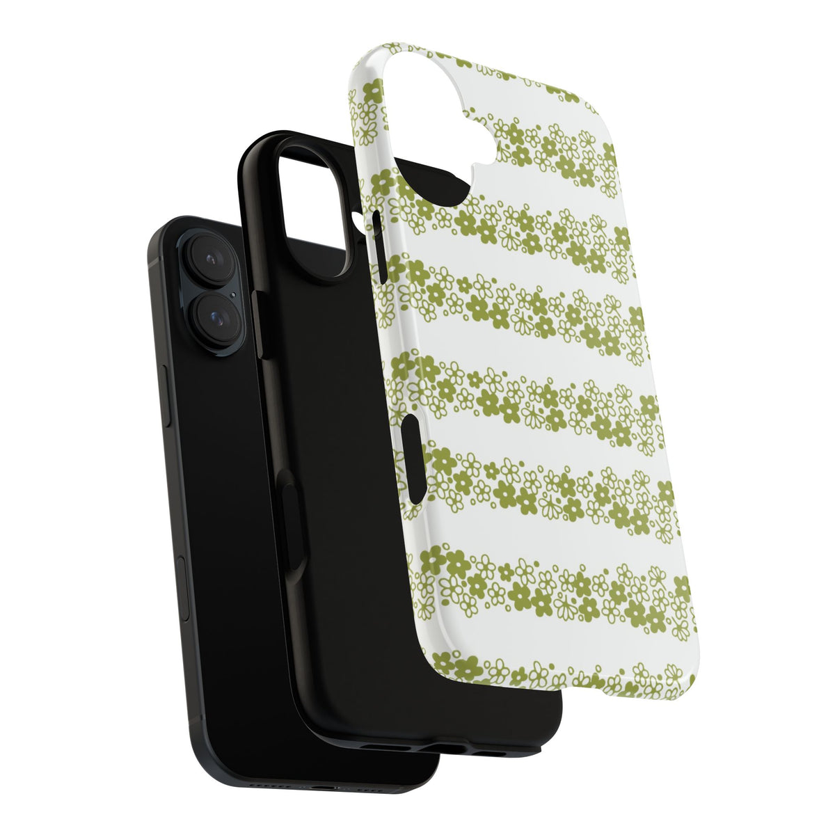Pyrex Crazy Daisy Spring BlossonFloral Phone Case: Tough Cases with Elegant Green Floral Design, Durable Phone Cover