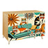 Mid Century Modern Wooden Storage Cabinet, Quirky Cats, Mod Furniture - Mid Century Modern Gal