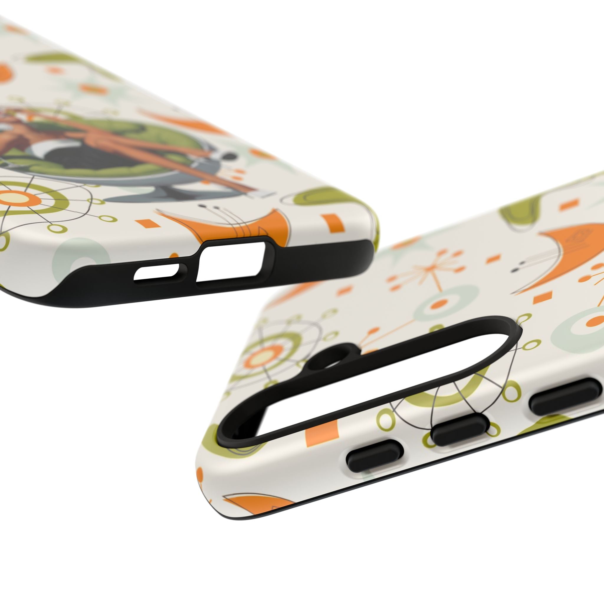 Mid Century Modern Atomic Starburst Mid Mod 60s Gal Retro Chic Tough Phone Case with Vintage Glamour Design