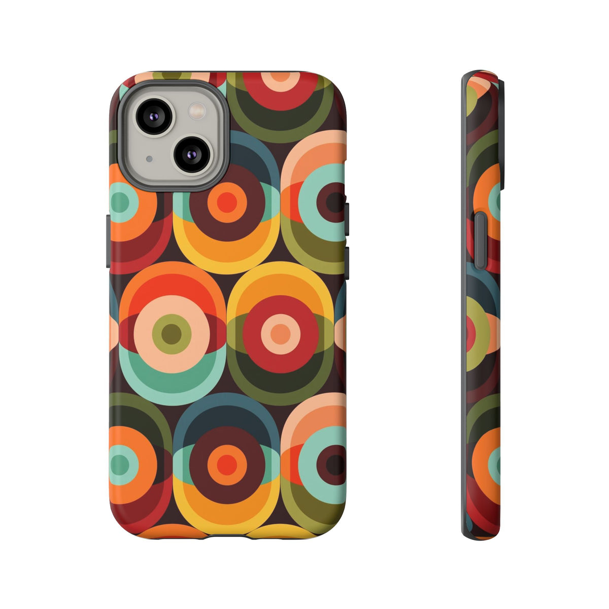Retro Groovy Space Orb, Funky Fun Tough Phone Case