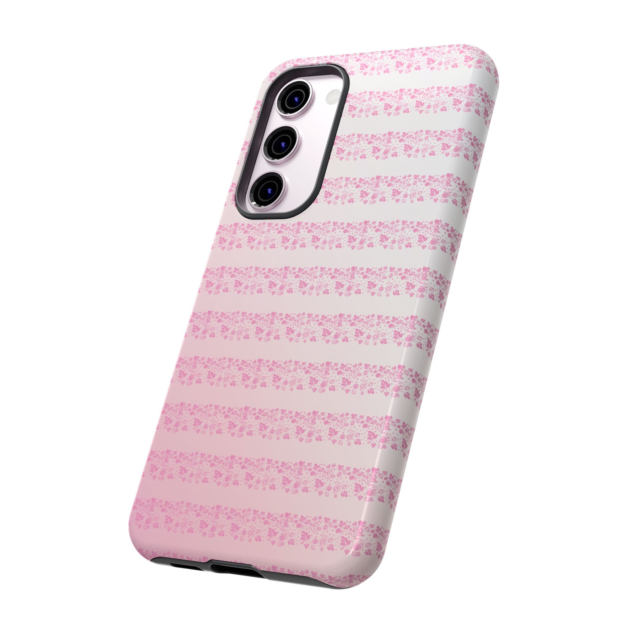 Pink Pyrex Gooseberry Striped Phone Case, Stylish Phone Cover, Tough Protective Case, Cute Cell Phone Case, Trending Gift for Her